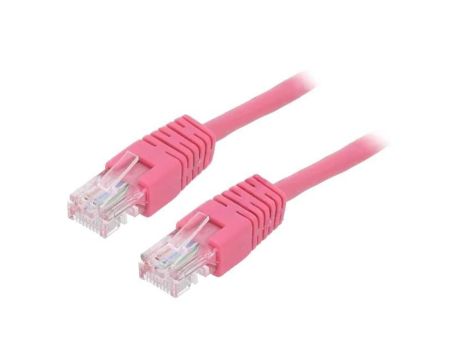 Patch cord U/UTP, Cat 5e, wtyk RJ45 z obu stron, linka, CCA, 5m PP12-5M/RO