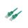 Patch cord U/UTP, Cat 6, wtyk RJ45 z obu stron, linka, CCA, 0,5m PP6U-0.5M/G