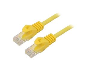 Patch cord U/UTP, Cat 6, RJ45 wtyk z obu stron, linka, CCA, 1,5m PP6U-1.5M/Y