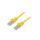 Patch cord F/UTP, Cat 6, RJ45 wtyk z obu stron, linka, CCA, 1m, PVC, żółty PP6-1M/Y