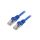 Patch cord S/FTP, Cat 6a, wtyk RJ45 z obu stron, linka, Cu, 3m PP6A-LSZHCU-B-3M