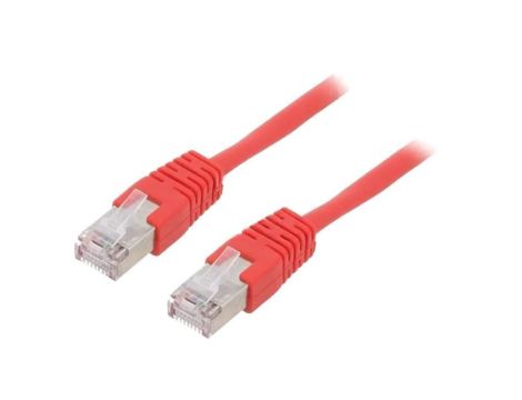 Patch cord F/UTP, Cat 5e, wtyk RJ45 z obu stron, linka, CCA, 2m PP22-2M/R