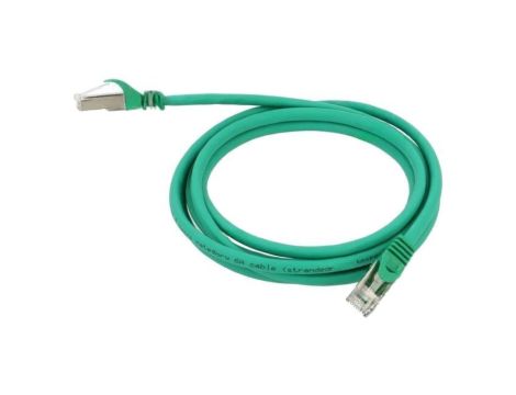 Patch cord S/FTP, Cat 6a, wtyk RJ45 z obu stron, linka, Cu, 2m PP6A-LSZHCU-G-2M