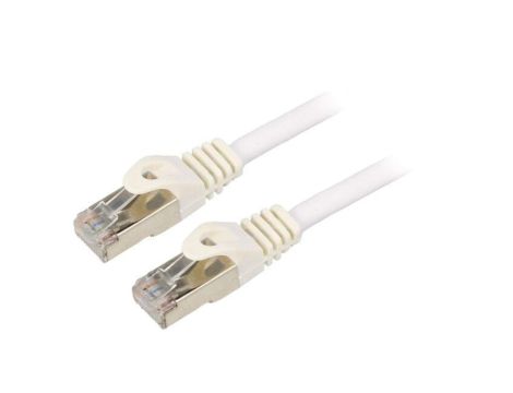 Patch cord S/FTP, Cat 6a, wtyk RJ45 z obu stron, linka, Cu, 1,5m PP6A-LSZHCU-W-1.5M