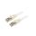 Patch cord S/FTP, Cat 6a, wtyk RJ45 z obu stron, linka, Cu, 1,5m PP6A-LSZHCU-W-1.5M