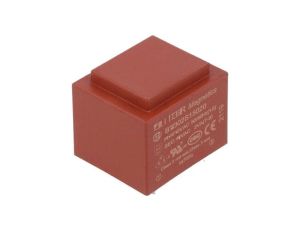 Transformator zalewany, Moc: 2VA, Upierw: 230VAC, Iwyj: 133mA, Uwyj: 15V, na PCB BV302S15020