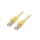 Patch cord S/FTP, Cat 6a, RJ45 wtyk z obu stron, linka, Cu, 0,25m PP6A-LSZHCU-Y-0.25M