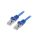 Patch cord S/FTP, Cat 6a, RJ45 wtyk z obu stron, linka, Cu, 1m PP6A-LSZHCU-B-1M