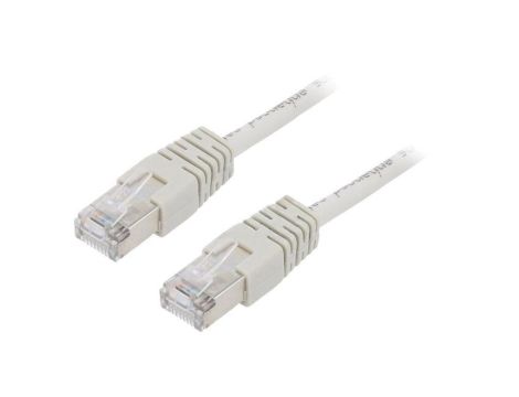 Patch cord F/UTP, Cat 5e, wtyk RJ45 z obu stron, linka, CCA, 0,5m PP22-0.5M