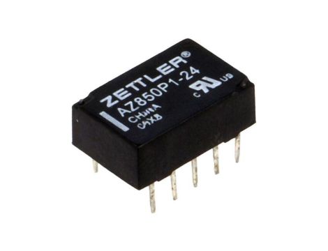 Przekaźnik elektromagnetyczny, DPDT, Ucewki: 24VDC, Iwyj: 1A, na PCB AZ850P1-24