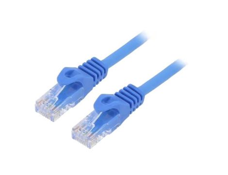 Patch cord U/UTP, Cat 6, RJ45 wtyk z obu stron, linka, CCA, 3m PP6U-3M/B