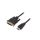 Kabel DVI-D (18+1) wtyk,HDMI wtyk, PVC, czarny, 30AWG, dł. przewodu: 3m CC-HDMI-DVI-10