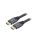 Kabel HDMI, wtyk z obu stron, tekstylny, czarny, 28AWG, dł. przewodu: 2m CCBP-HDMI-2M