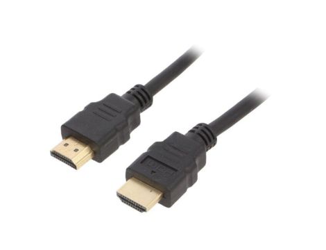 Kabel HDMI, wtyk z obu stron, PVC, czarny, 30AWG, materiał wykonania żyły: CCS, dł. przewodu: 1,8m CC-HDMIL-1.8M