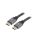 Kabel HDMI, wtyk z obu stron, tekstylny, czarny, 28AWG, dł. przewodu: 1m CCBP-HDMI-1M