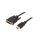 Kabel DVI-D (18+1) wtyk,HDMI wtyk, PVC, czarny, 30AWG, dł. przewodu: 1,8m CC-HDMI-DVI-6