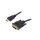 Kabel DVI-D (18+1) wtyk,HDMI wtyk, PVC, czarny, 30AWG, dł. przewodu: 0,5m CC-HDMI-DVI-0.5M