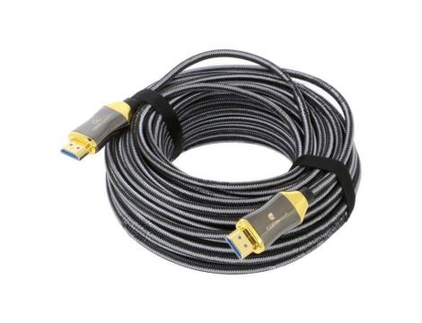 Kabel HDMI, wtyk z obu stron, PA, czarny, materiał wykonania żyły: Cu, dł. przewodu: 20m CCBP-HDMI8K-AOC-20M