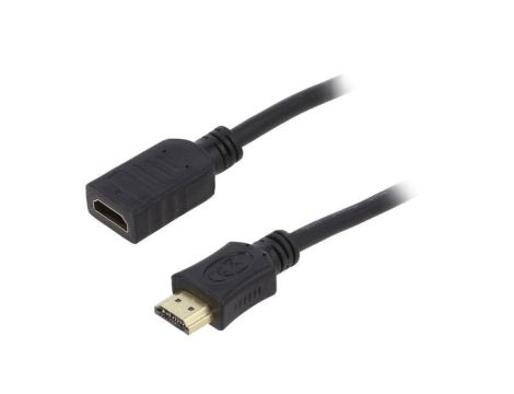 Kabel HDMI gniazdo,HDMI wtyk, PVC, 3D,4K,ARC,UHD 2160p, dł. przewodu: 4,5m CC-HDMI4X-15