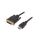 Kabel DVI-D (18+1) wtyk,HDMI wtyk, PVC, czarny, 30AWG, dł. przewodu: 4,5m CC-HDMI-DVI-15