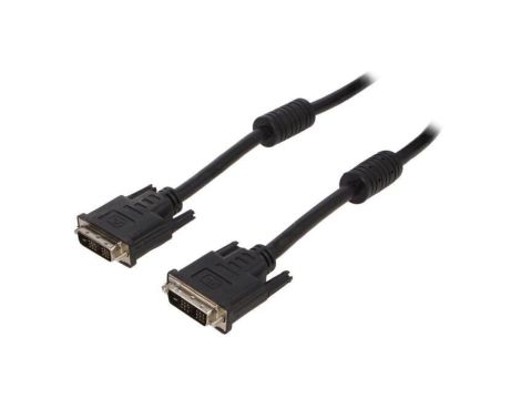 Kabel DVI-D (18+1), wtyk z obu stron, PVC, single link, dł. przewodu: 1,8m CC-DVI-BK-6