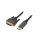 Kabel DisplayPort wtyk,DVI-D (24+1) wtyk, tekstylny, dł. przewodu: 1,8m CC-DPM-DVIM-4K-6