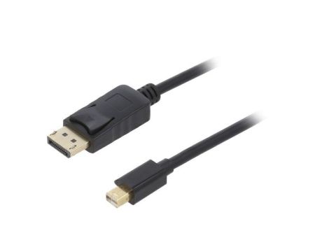 Kabel DisplayPort wtyk,mini DisplayPort wtyk, PVC, czarny, dł. przewodu: 1,8m CCP-MDP2-6