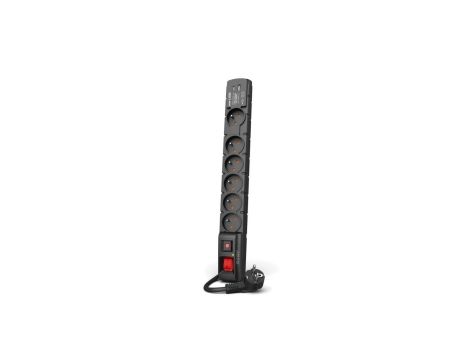 Listwa zasilająca ACAR S6 USB A+C 3M 6X 230V PL PD 3.0 QC czarna W2437