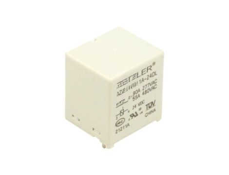 Przekaźnik elektromagnetyczny mocy, SPST-NO, Ucewki: 24VDC, Iwyj: 90A, na PCB AZSR190-1A-24DL