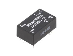 Przetwornica DC/DC, 3W, Uwej: 36...75 VDC, Uwyj: 15 VDC DLC03C-15