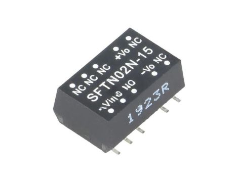 Przetwornica DC/DC, 2W, Uwej: 21,6...26,4 VDC, Uwyj: 15 VDC SFTN02N-15