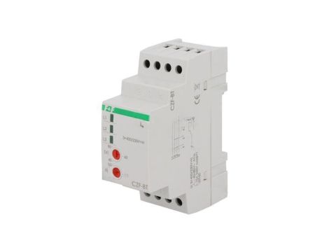 Przekaźnik nadzorczy napięcia, SPDT, 3 x 400VAC, 250VAC / 10A, IP20, -25...50C, CZF-BT