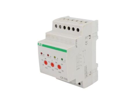 Przekaźnik nadzorczy napięcia, SPDT, 3 x 50...450VAC, 250VAC / 8A, IP20, -25...50C, CP-730