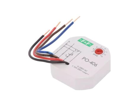 Moduł automatyki przekaźnik czasowy, zaciski śrubowe, 10A, IP20, -25...50C, PO-406