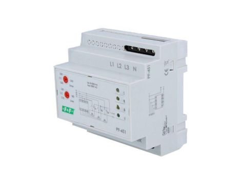 Przekaźnik nadzorczy napięcia, 230VAC, 3 x 230VAC, max. 16A, IP20, -25...50C, PF-451