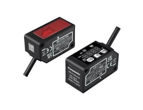 Czujnik odległości, laserowy, z konfiguracją wyjścia PNP, 50mA, przewody, IP67 HG-F13A-A-P