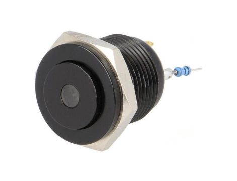 Przełącznik: wandaloodporny Poz: 2 SPST-NO 2A/36VDC IP65 biały GQ16PH-10D/J/W/12V/A