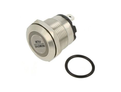 Przełącznik: wandaloodporny Poz: 2 SPST-NO 20A/220VAC IP40 ONPOW6219F-10E/J/B/12V/S (SHORT PINS)