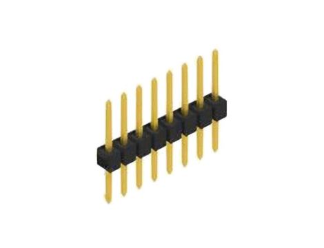 Złącze kołkowe, listwa kołkowa, męskie, proste,Il. pinów: 8, THT, 3A, 250V, SL 1, raster: 2,54 mm 10046353