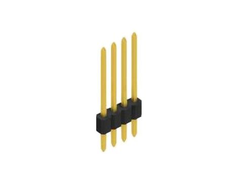 Złącze kołkowe, listwa kołkowa, męskie, proste,Il. pinów: 4, THT, 1,5A, 125V, raster: 1,27 mm 10060125