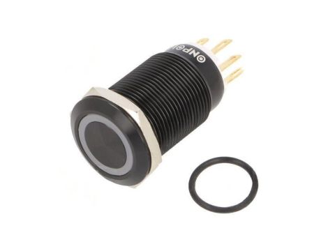 Przełącznik: wandaloodporny Poz: 2 SPDT 3A/220VAC 5A/24VDC LAS1GQF-11ZE/B/12V/A