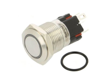 Przełącznik: wandaloodporny Poz: 2 SPDT 1A/220VAC IP65 ON-(ON) ONPOW6116F-11E/W/12V/S