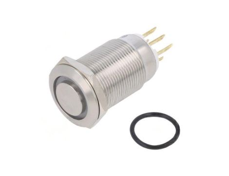 Przełącznik: wandaloodporny Poz: 2 SPDT 3A/220VAC 5A/24VDC LAS1GQH-11ZE/R/12V/S