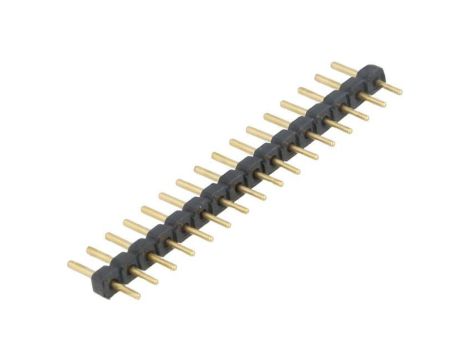 Złącze kołkowe, listwa kołkowa, męskie, proste,Il. pinów: 16, THT, 3A, 250V, SL7, raster: 2,54 mm SL 7 16 G