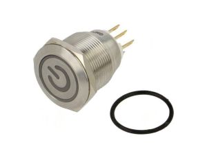 Przełącznik: wandaloodporny Poz: 2 SPDT 3A/220VAC 5A/24VDC GQ22-L-11ET/J/G/24V/S