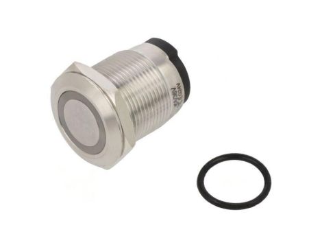 Przełącznik: wandaloodporny Poz: 2 SPST 10A/24VDC IP65 zielony ONPOW6319F-10E/Q/G/24V/S