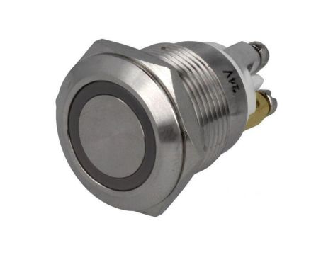 Przełącznik: wandaloodporny Poz: 2 SPST-NO 2A/36VDC IP65 Ø19mm GQ19F-10E/RG/24/S (DUAL LED, 24V)