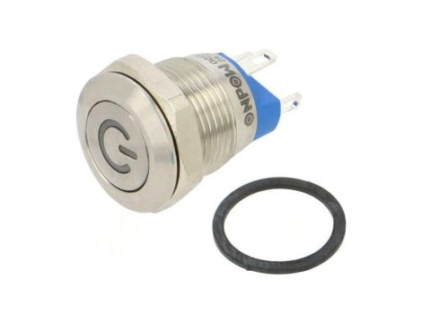 Przełącznik: wandaloodporny Poz: 2 SPST-NO 2A/36VDC IP65 Ø12mm GQ12-AF-10DT/J/G/12V/S