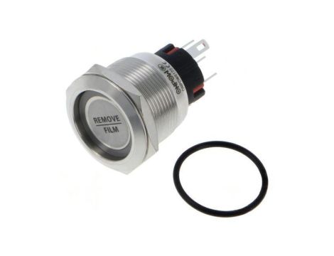 Przełącznik: wandaloodporny Poz: 2 SPDT 1A/220VAC IP65 ON-ON ONPOW6122F-11ZE/B/24V/S