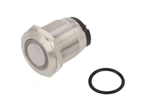 Przełącznik: wandaloodporny Poz: 2 SPST 10A/24VDC IP65 zielony ONPOW6319F-10E/Q/G/12V/S